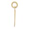 14K Yellow Gold Large Fancy Script Initial D Charm Jewerly 22mm x 23mm